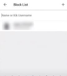 How do you delete your block list on Kik?