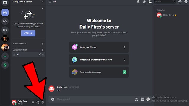 How to reset discord server 