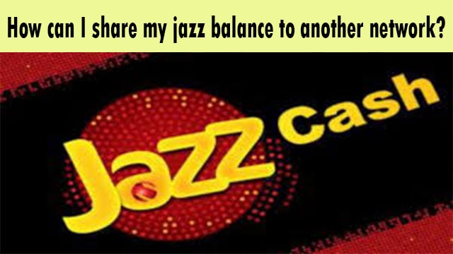 How can I share my jazz balance to another network?