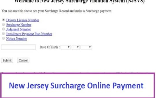www.njsurcharge.com – New Jersey Surcharge Online Payment